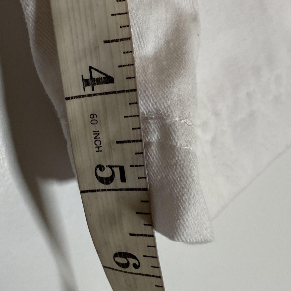 Vintage Browning St Shorts Juniors 9/10 White Pleated Chino High Waist Twill - Picture 14 of 16
